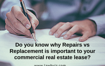 Repairs vs. Replacement – Commercial Real Estate Terms