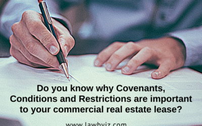 Covenants, Conditions and Restrictions – Commercial Real Estate Terms